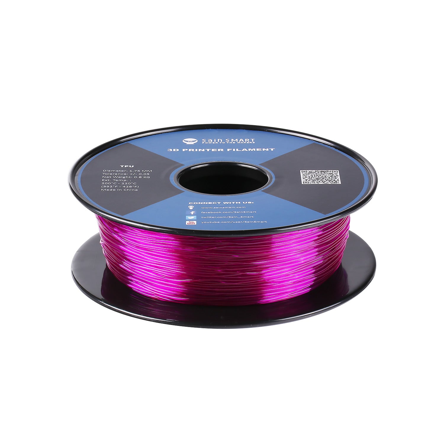 Pink/Purple Flexible TPU Filament - Thumbnail 5
