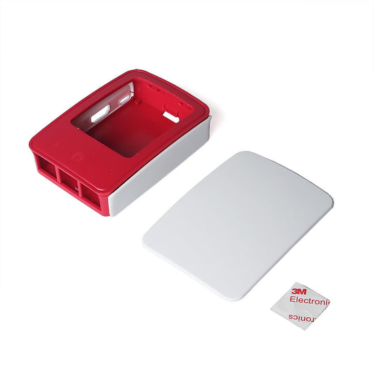 [Discontinued] SainSmart Red and White ABS Case for Raspberry Pi B+ Pi 2 Pi 3 Model B