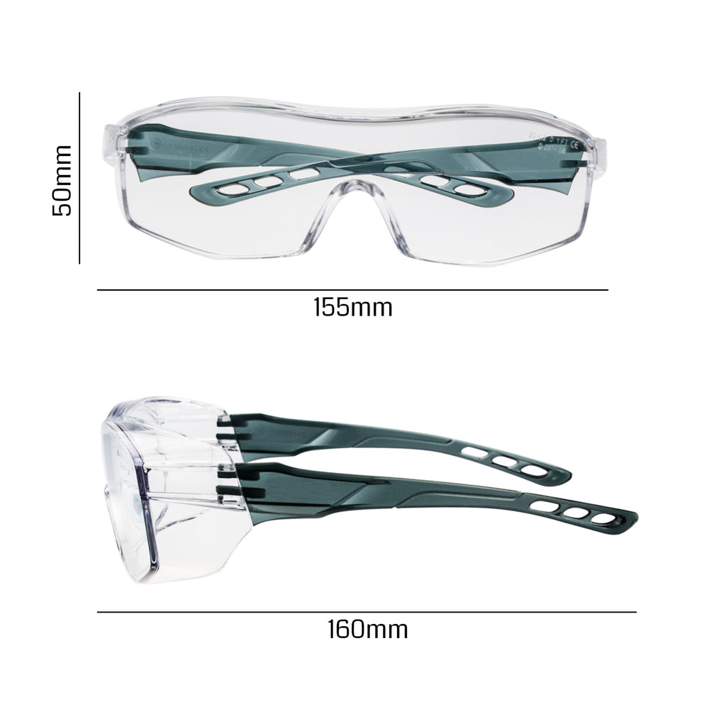 woodworking goggles Genmitsu Safety Equipment Set, with Glasses, Gloves and Earplugs, for Indoor and Outdoor Work, Woodworking