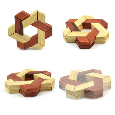 Iq Puzzle In Wood, 3d - Cube