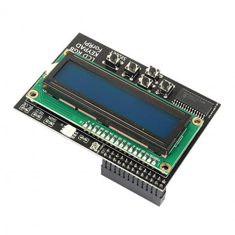 [Discontinued] EU Stock 16x2 I2C IIC Interface RGB LED Screen  + Keypad For Raspberry Pi
