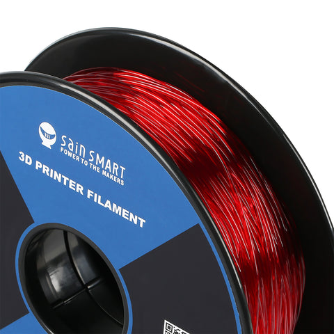 Red, Flexible TPU Filament 1.75mm 0.8kg/1.76lb