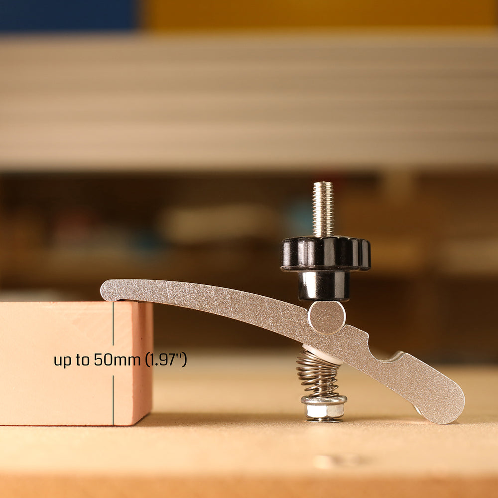 Genmistu T-track Vise Hold Down Clamp kit für große Holz- und Metallbearbeitungsprojekte, flache Aluminium-Zehenklemme, Größe 106x22x15mm, 2 Stück Genmistu T-track Vise Hold Down Clamp kit für große Holz- und Metallbearbeitungsprojekte, flache Aluminium-Zehenklemme, Größe 106x22x15mm, 2 Stück