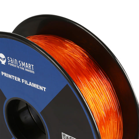 Orange, Flexible TPU Filament 1.75mm 0.8kg/1.76lb
