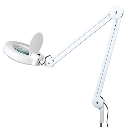 [Discontinued] Premium 5x Desk Table Clamp Magnifier Lamp Light Magnifying Glass Lens Diopter