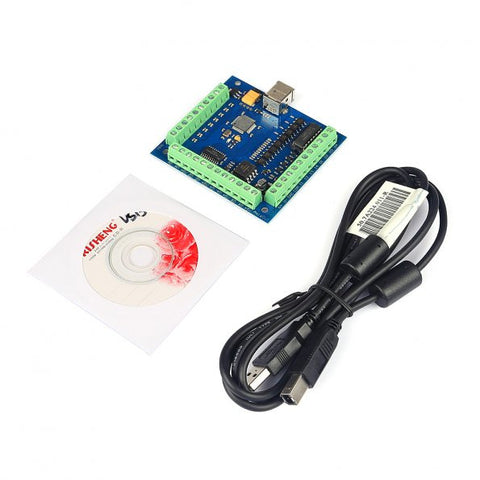 [Discontinued] 4-Axis CNC Mach3 USB Motion Controller Card Interface Breakout Board