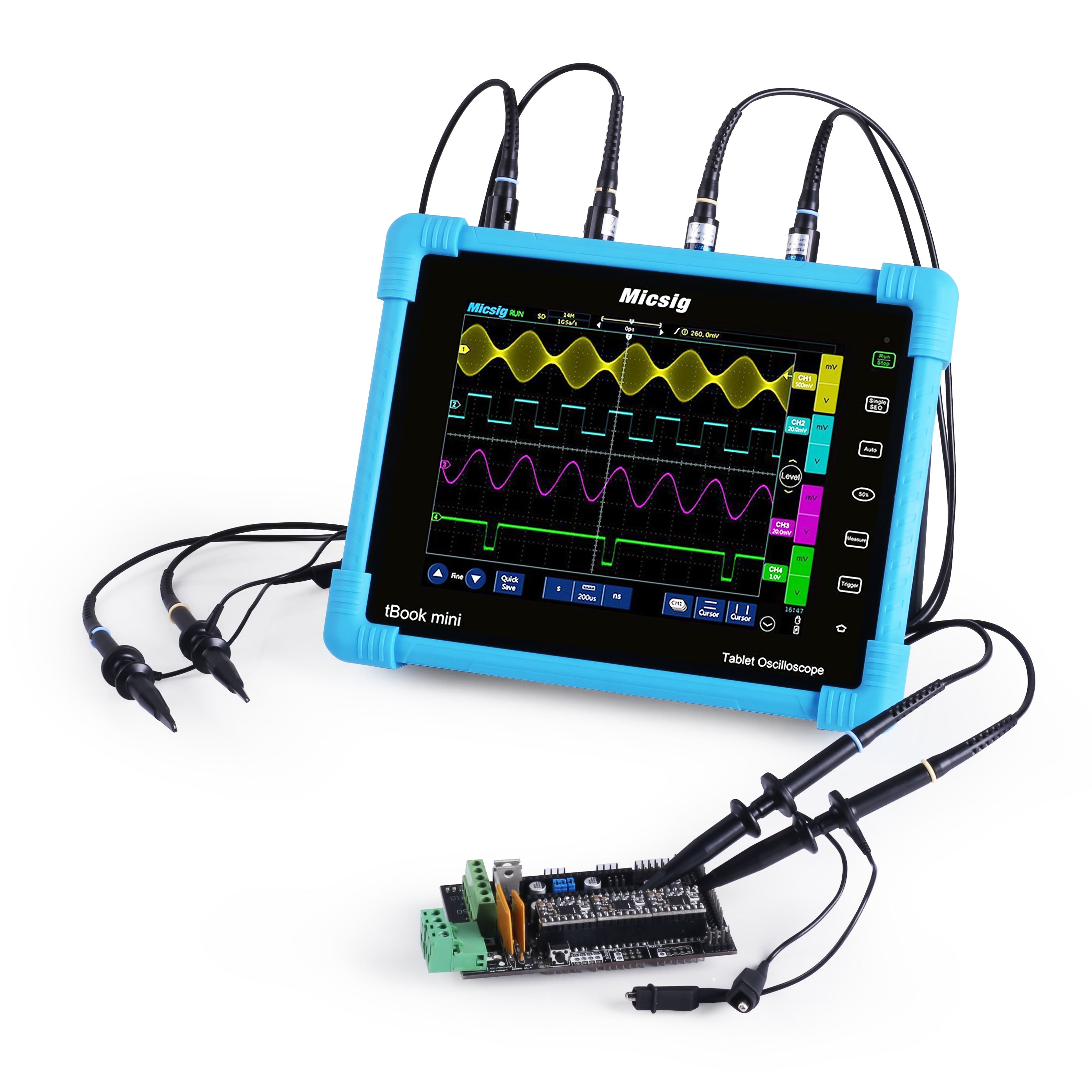Micsig TO1104 Oscilloscope | Tablet Storage Oscilloscope | 4
