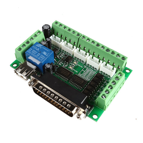 [Discontinued] CNC 5-Axis Kit 3 with TB6600 Motor Driver Mach3, Breakout Board, Nema23 270 oz-in Stepper Motor and 24V Power Supply