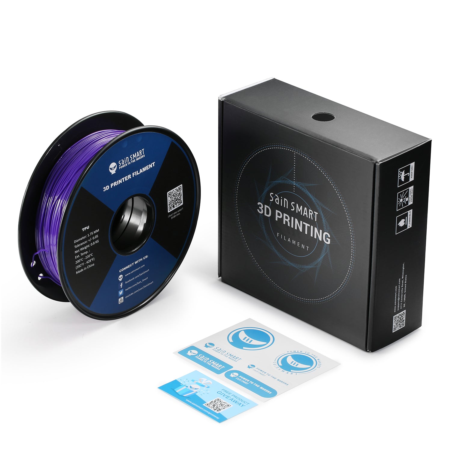 SainSmart Kaoss Flexible TPU Filament - Thumbnail 2