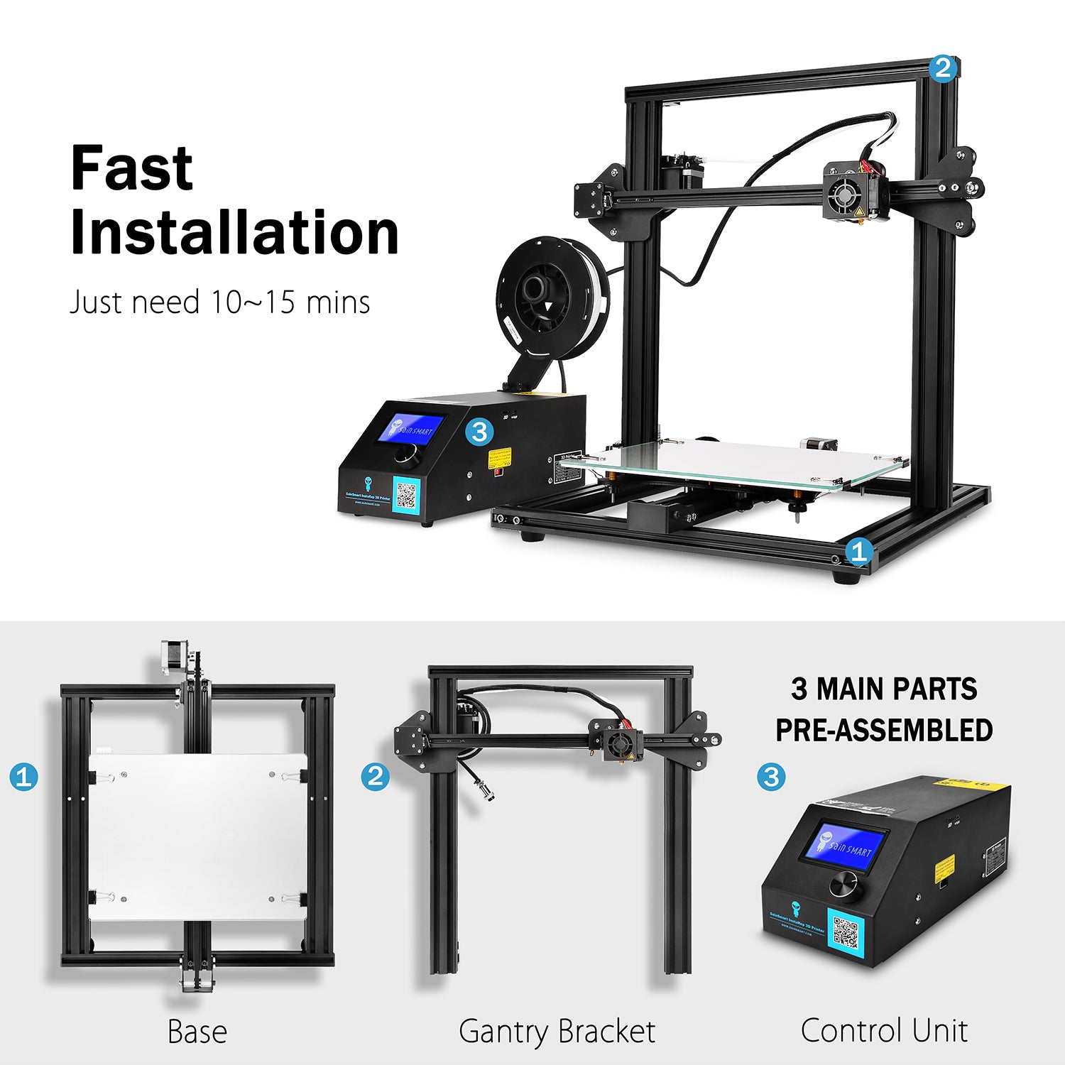 SainSmart x Creality3D CR-10 Mini 3D Printer - Thumbnail 4