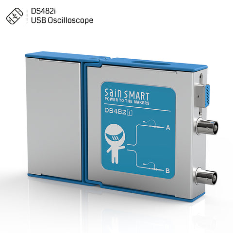 [Discontinued] [Open Box] SainSmart DS482i 2 Channels Virtual PC/Mobile Oscilloscope