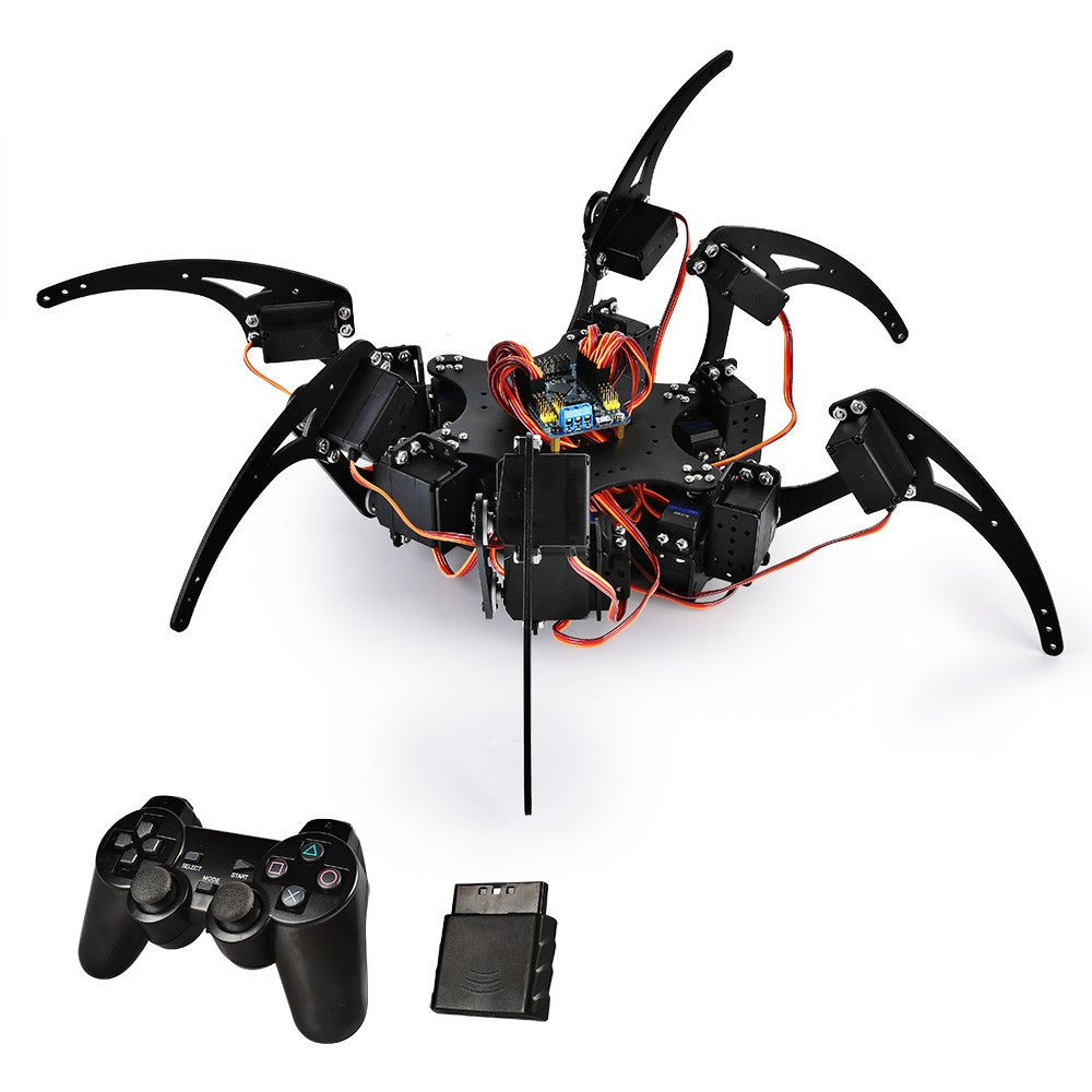 Discontinued] SainSmart Hexapod 6-Leg Spider Robot Kit – SainSmart.com