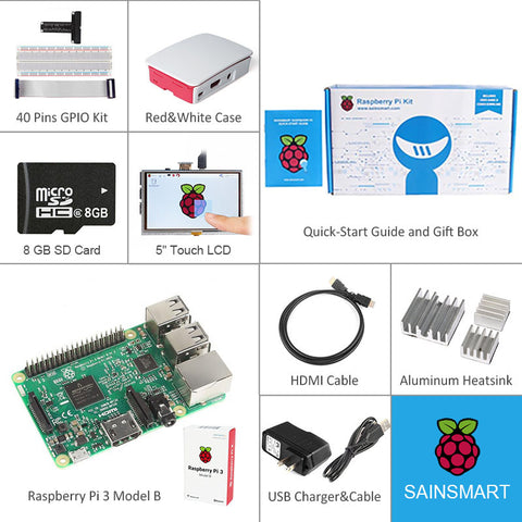[Discontinued] Raspberry Pi 3 5"LCD Kit – SainSmart.com