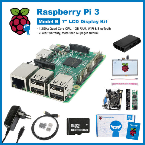 [Discontinued] Raspberry Pi 3 Complete LCD Kit