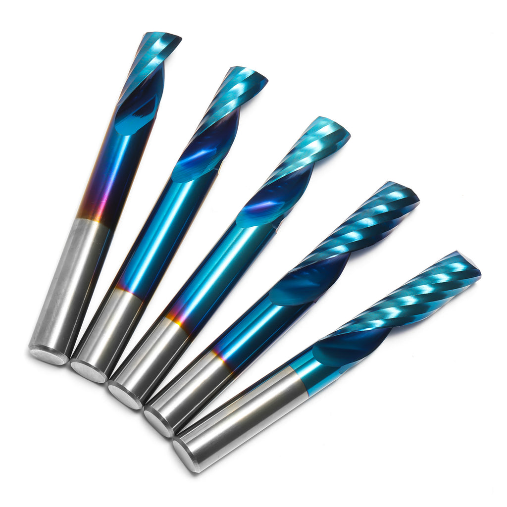 Subitsu Cutter Genmitsu SU05A, 1/4'' Shank, Single Flute, Spiral Upcut Cutter End Mill ...