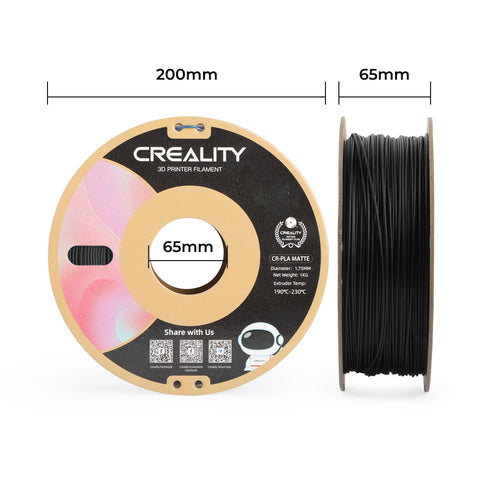 Creality CR-PLA Matte Texture 1.75mm PLA 3D Printing Filament 1kg, Mat –