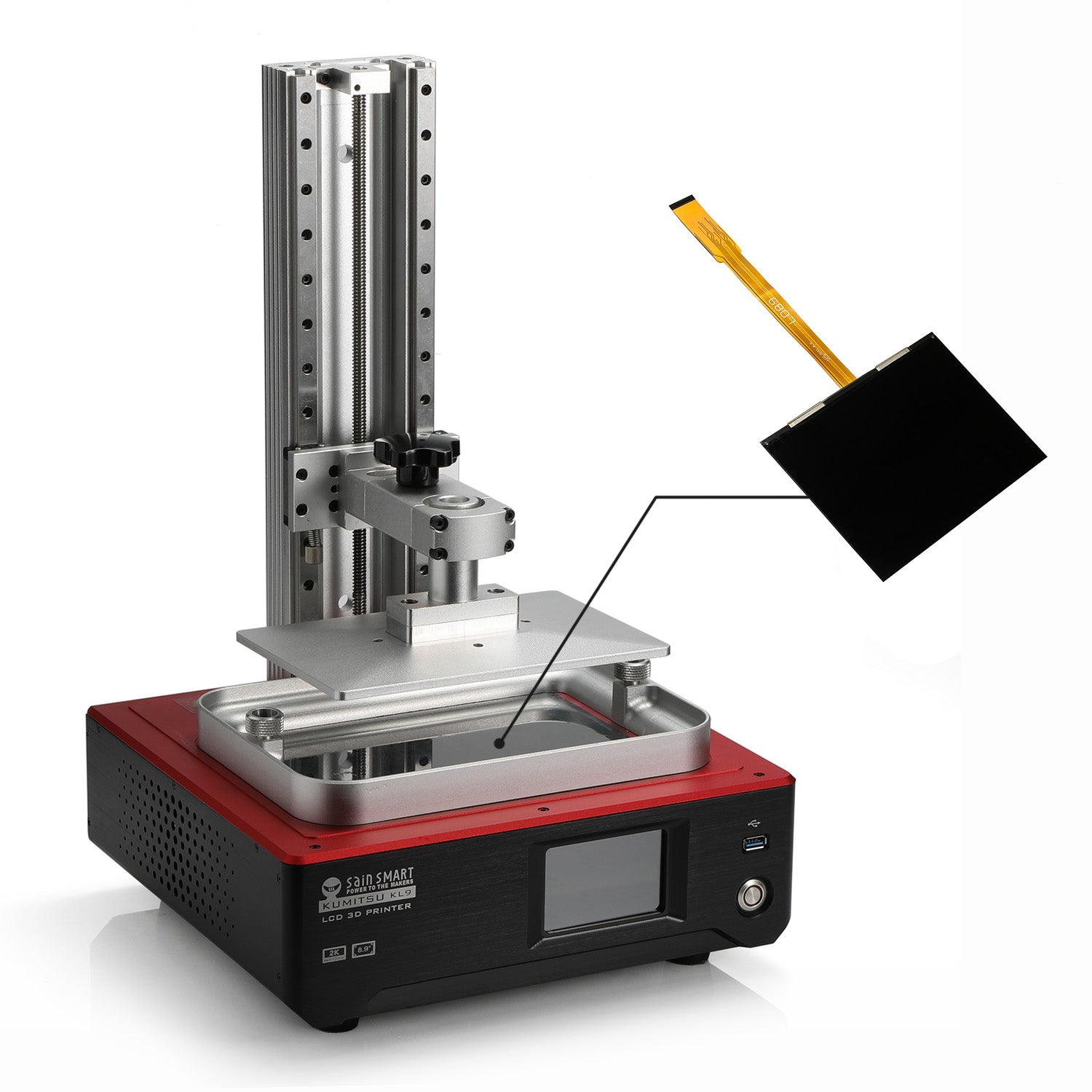 SainSmart 2K LCD Masking Screen for 8.9 Inch Resin Printer - Thumbnail 3