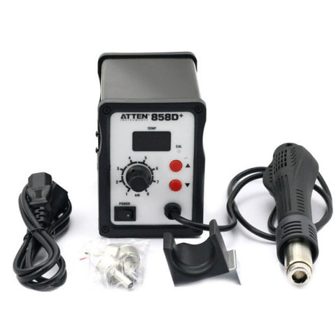 ATTEN AT 858D+ 220V SMD Hot Rework Digital Station Air Solder Blower Gun –  SainSmart.com