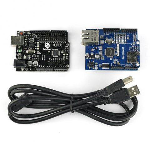 [Discontinued] New SainSmart UNO R3 2013 Version + Ethernet Shield W5100 Kit for Arduino A067