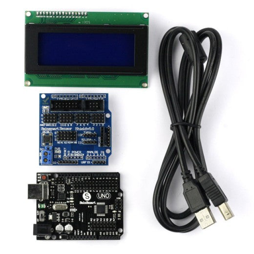 SainSmart UNO R3 Improved Version+IIC LCD2004+Sensor Shield V5 - Thumbnail 2