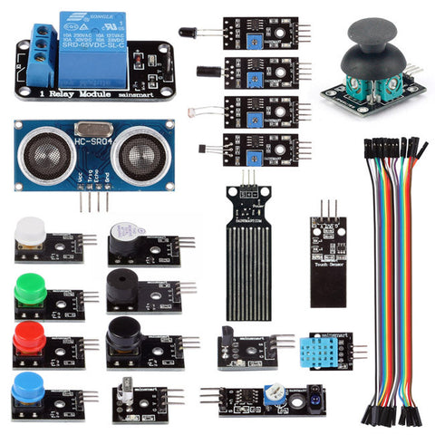SainSmart Sensor Modules Starter Kit for Arduino UNO Mega LCD Relay ...