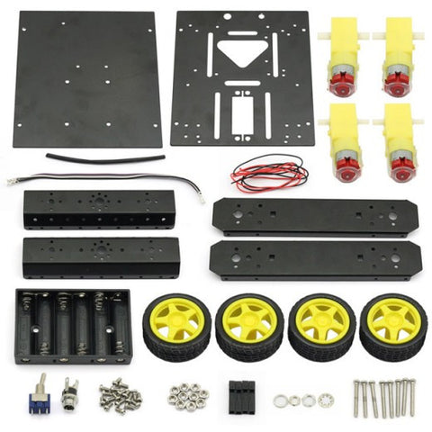 [Discontinued] 4WD Robot Car Chassis Kit