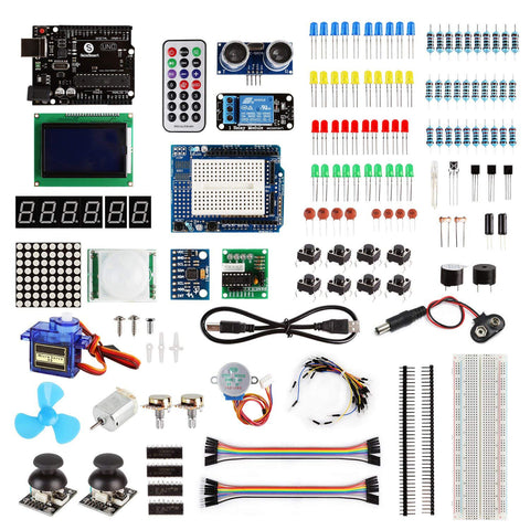[Discontinued] Uno Learning Kit, Compatible with Arduino, Deluxe Edition (CHIKU)