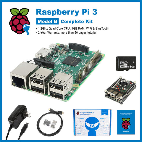 [Discontinued] Raspberry Pi 3 Complete LCD Kit