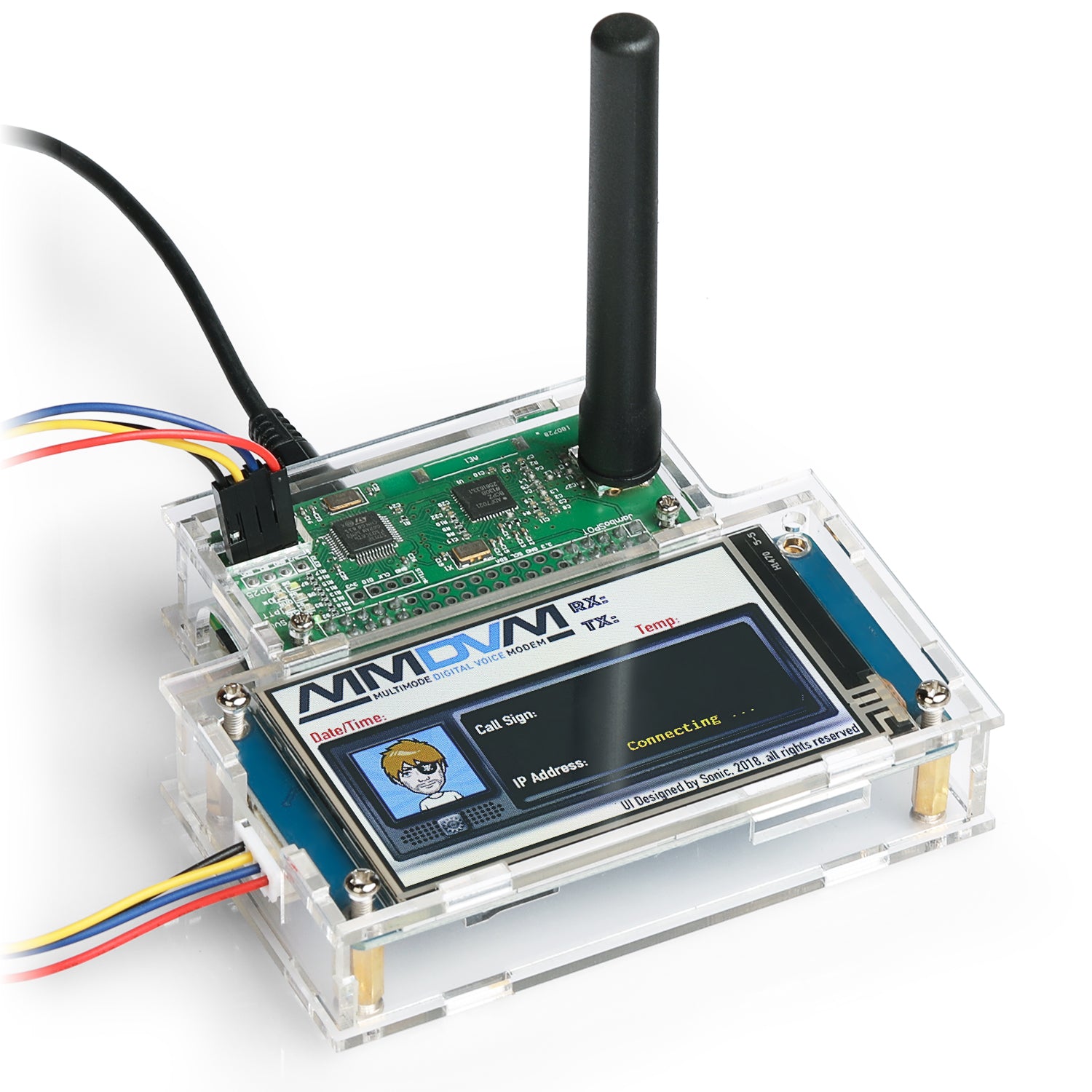 SainSmart MMDVM Hotspot WiFi Digital Voice Modem Kit with Raspberry Pi Zero W and 3.2 inch LCD