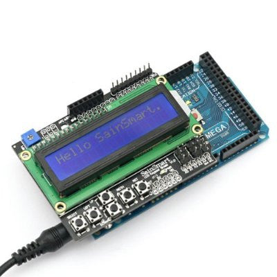 [Discontinued] SainSmart MEGA2560 +1602 LCD Keypad Shield V3 for Arduino UNO MEGA R3 ATMEL AVR