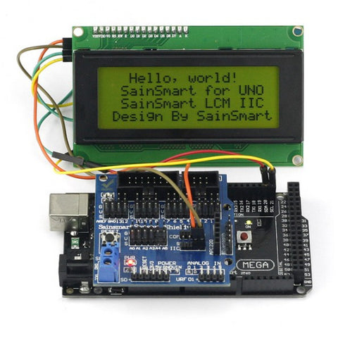 [Discontinued] SainSmart 2560 R3+ Sensor V5 + LCD2004 Yellow For Arduino UNO MEGA R3 Mega2560 Duemilanove Nano Robot