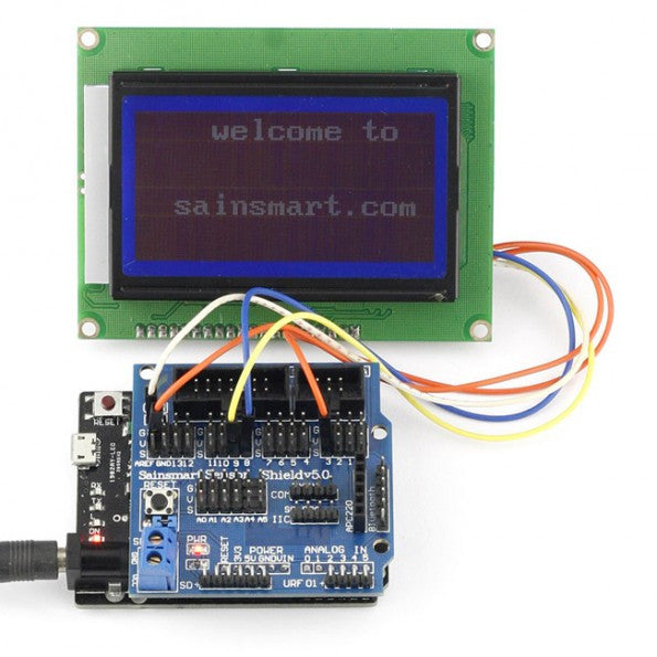 SainSmart Leonardo R3+12864 LCD+Sensor Shield V5 Kit