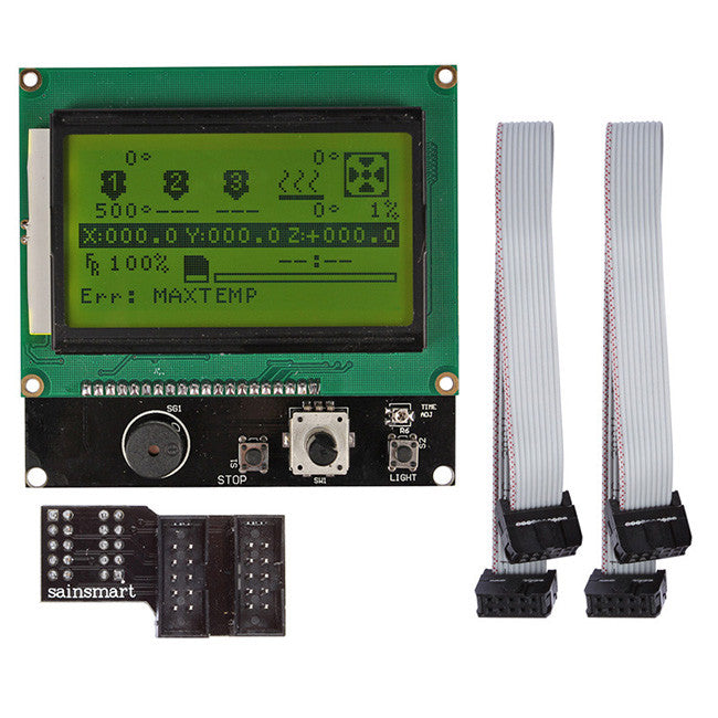 Megatronics + A4988 LCD12864 Controller Heatbed Endstop Kit For Reprap 3D Print - Thumbnail 2