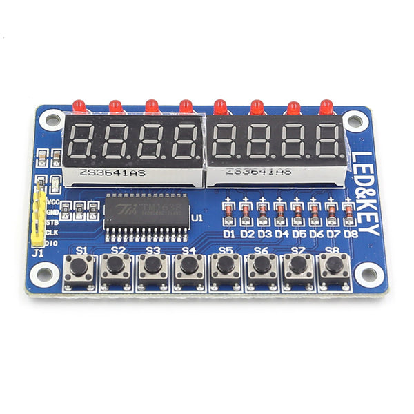 [Discontinued] 8 Bit Digital LED Tube TM1638 Keypad Display Module ...