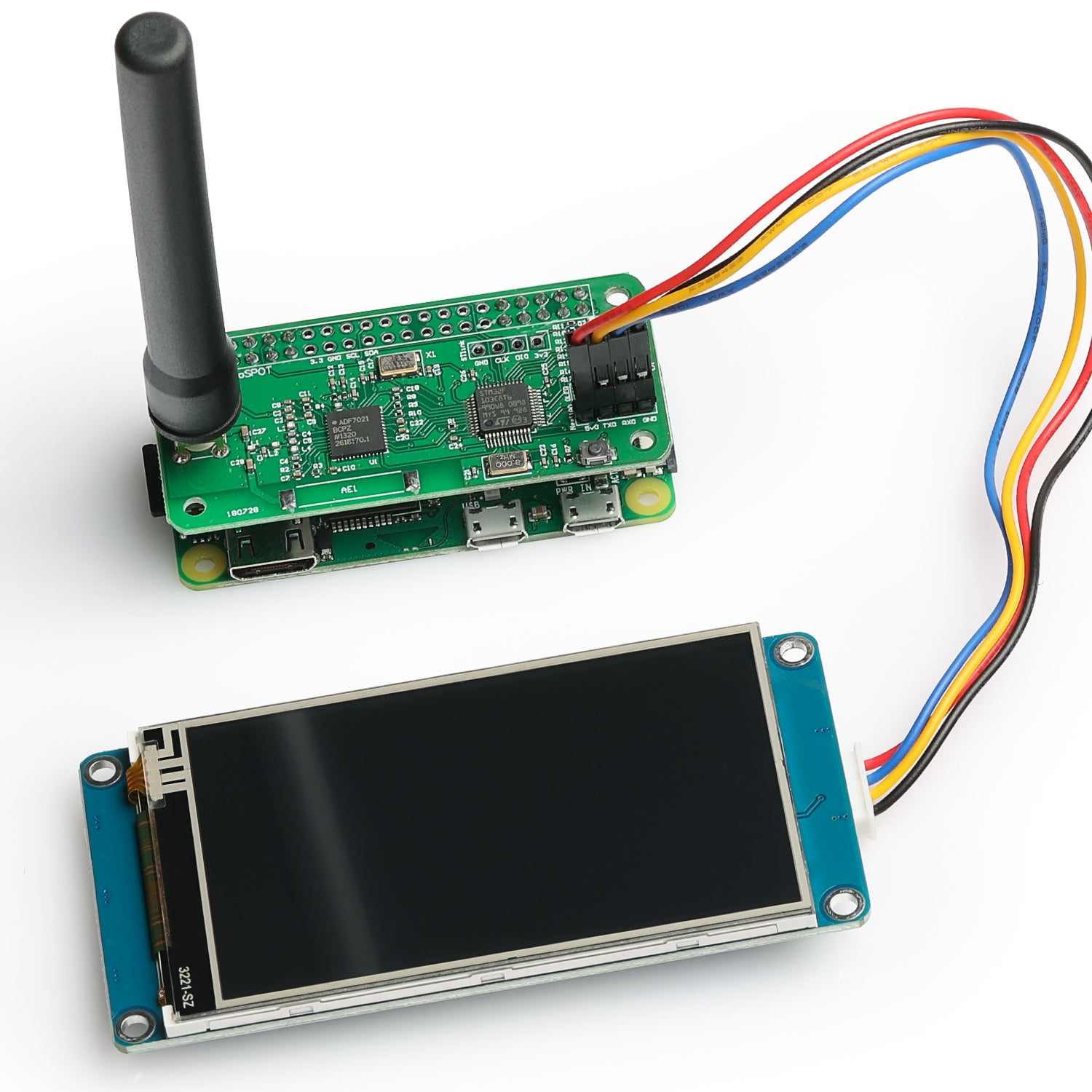 SainSmart MMDVM Hotspot WiFi Digital Voice Modem Kit with Raspberry Pi Zero W and 3.2 inch LCD - Thumbnail 3