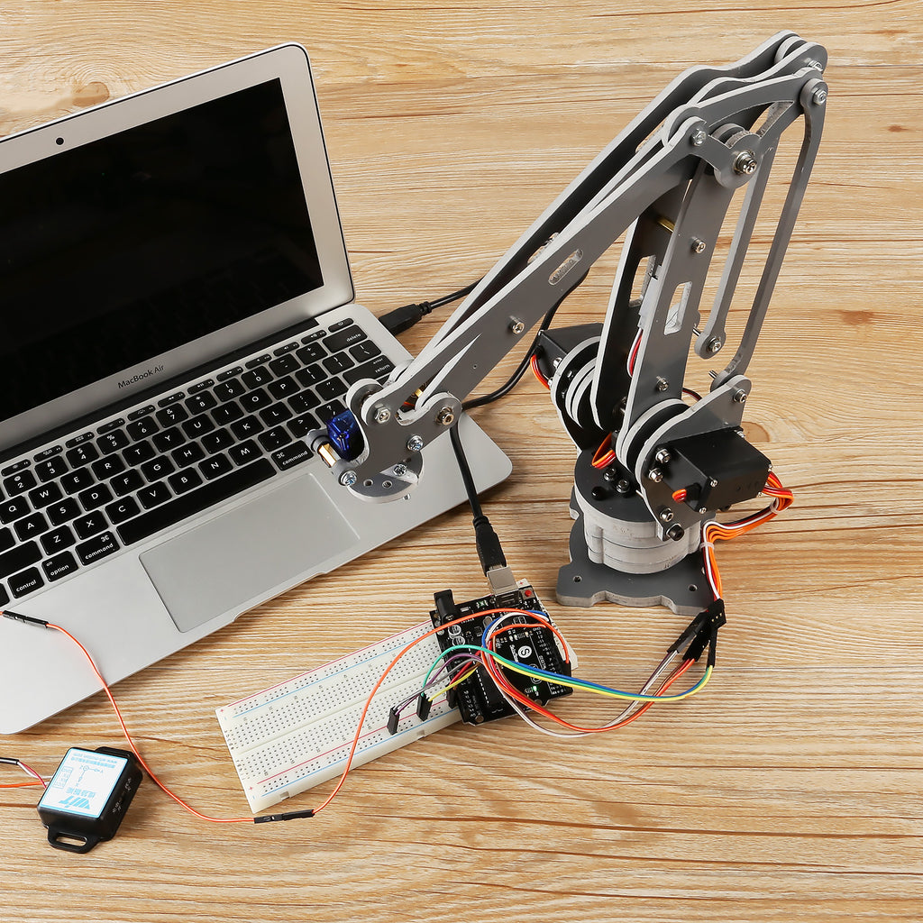 [Discontinued] Motion Control 4-Axis Robotic Arm – SainSmart.com