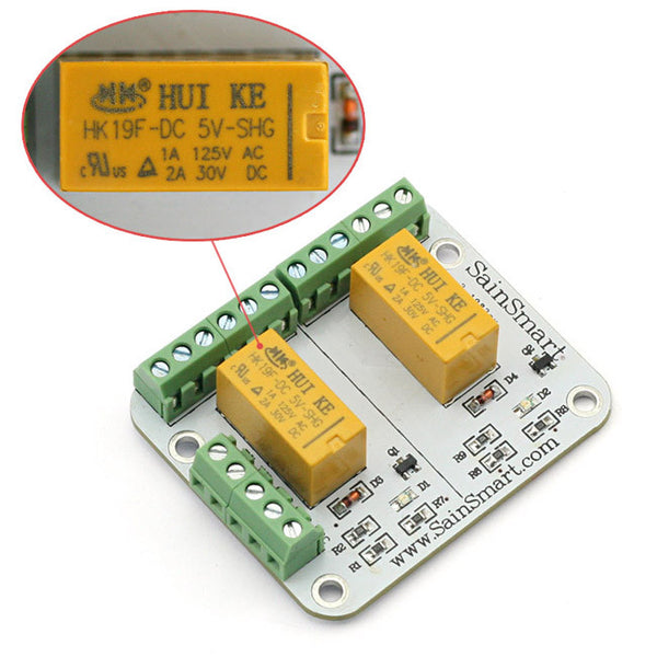 SainSmart 2 channel Signal Relay Module Board,For Arduino UNO MEGA 2560 ...