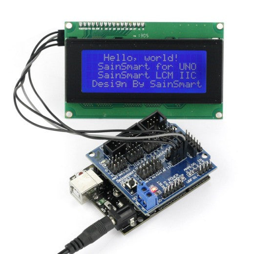 SainSmart UNO R3 Improved Version+IIC LCD2004+Sensor Shield V5 - Thumbnail 3