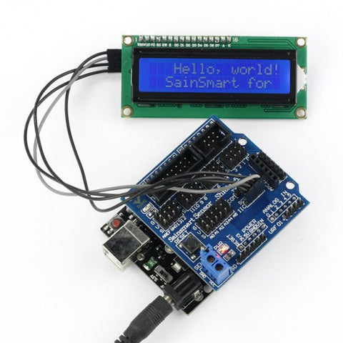 [Discontinued] ainSmart UNO R3+ Sensor V5 + IIC LCD1602 Module Display For Arduino UNO MEGA R3