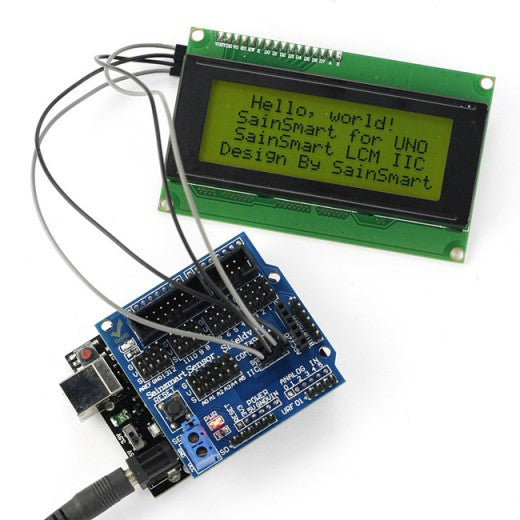 SainSmart UNO R3+ Sensor V5 + LCD2004 Yellow - Thumbnail 2