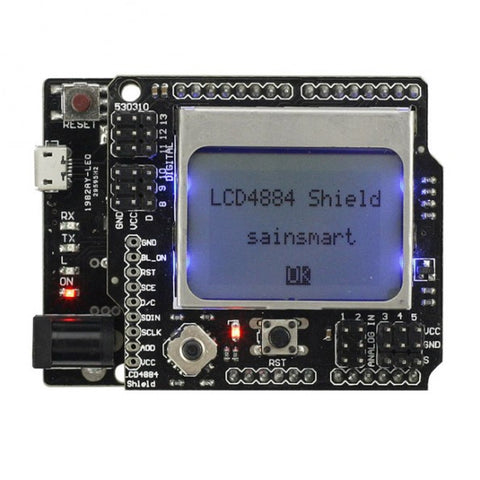 [Discontinued] Sainsmart Leonardo R3 ATMEGA32U4 + Graphic LCD 4884 Kit For Arduino