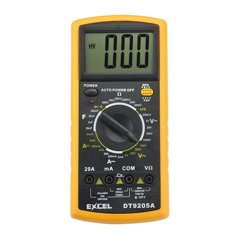 [Discontinued] Digital Multimeter DT9205A Voltmeter Ammeter Ohmmeter Tester Measurer