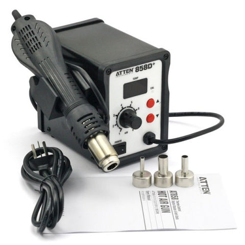 ATTEN AT 858D+ 220V SMD Hot Rework Digital Station Air Solder Blower Gun –  SainSmart.com