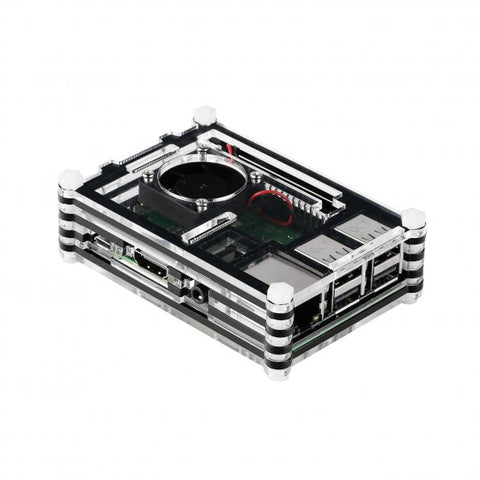 [Discontinued] Raspberry Pi 3 B+ Case with Fan and Heat Sinks