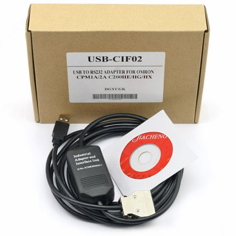 [Discontinued] USB-CIF02 PLC Programming Cable For Omron CPM1/CPM1A/2A/CQM1/C200HS/HX/HG/HE&SRM1
