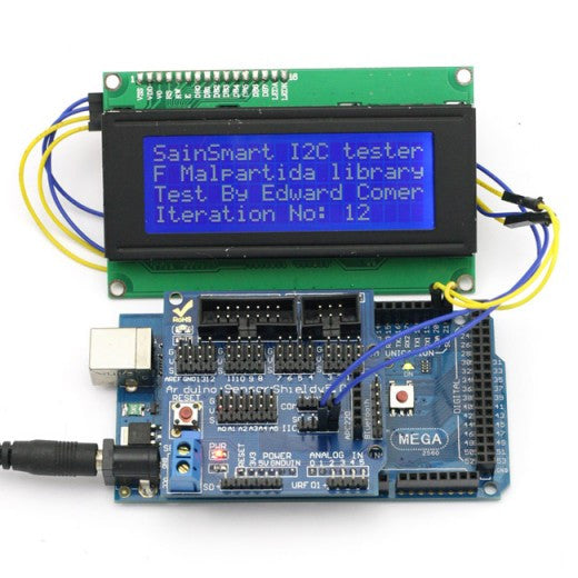 SainSmart Mega2560 with IIC LCD2004 and Sensor Shield V5 - Thumbnail 4