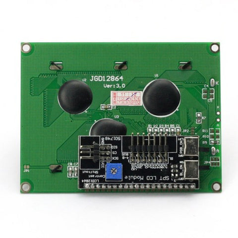 [Discontinued] SainSmart 12864 Graphic Blue LCD + Sensor Shield V5 for Arduino UNO MEGA R3 ATMEL AVR