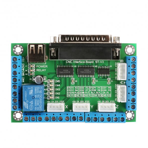 5 Axis CNC Breakout Board Stepper Motor Driver