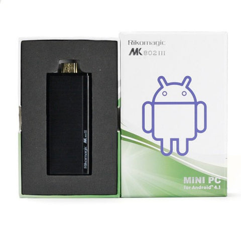 [Discontinued] Rikomagic MK802 III Dual Core Android 4.1 Jelly Bean Mini PC Rockchip RK3066 1.6Ghz Cortex A9 1GB RAM 8G ROM