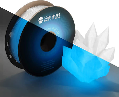 Glow-in-the-dark Blue 1.75mm PRO-3 PETG Filament, 1kg